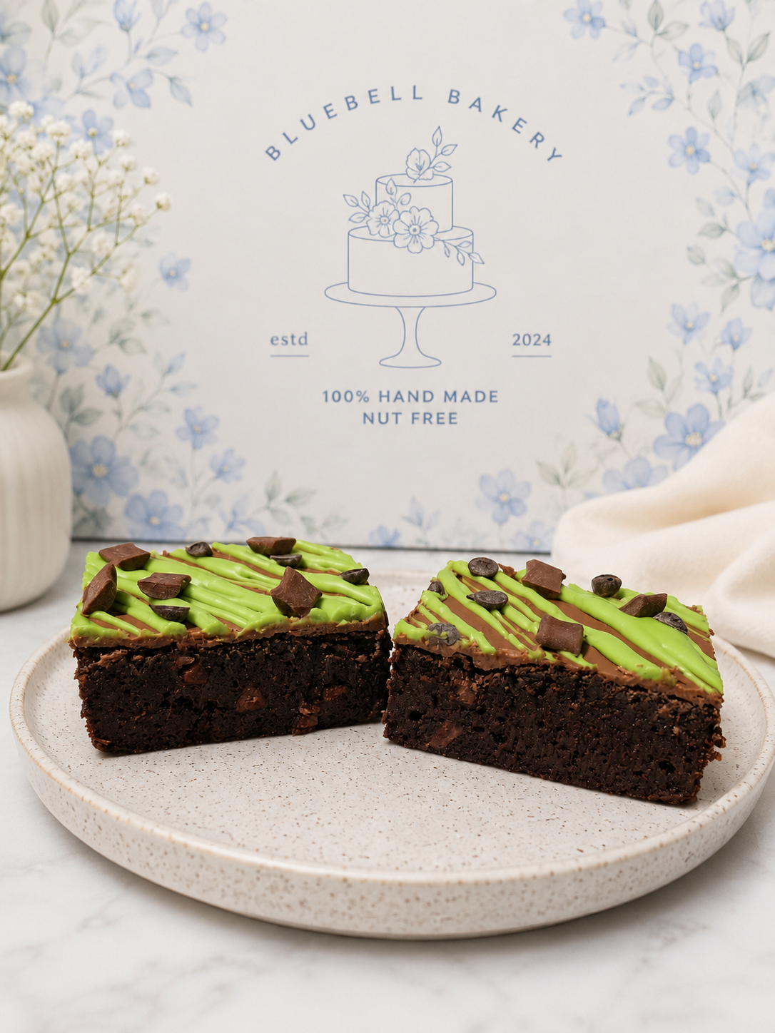 Mint choc chunk Brownie